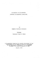 An analysis of the economic theories of collective bargaining