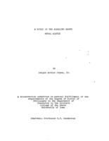 A study of the alkaline earth metal alkyls