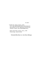 VTE and discrimination behavior in relation to gap distance between choice point and discriminanda