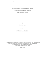 The relationship of certain school factors to the holding power of selected Iowa secondary schools