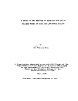 A study of two methods of teaching bowling to college women of high and low motor ability