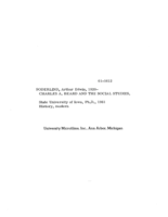 Charles A. Beard and the social studies