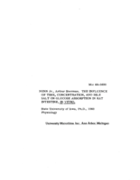 The influence of time, concentration, and bile salt on glucose absorption in rat intestine, in vitro