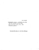 Activity analysis and the theory of the firm