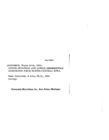 Upper Devonian and lower Mississippian conodonts from north-central Iowa