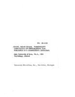 Personality correlates of differential performance in a competitive situation