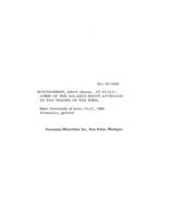 An evaluation of the balance sheet approach to the theory of the firm