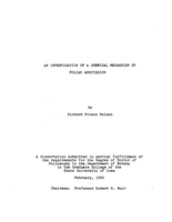 An investigation of a chemical mechanism of foliar abscission