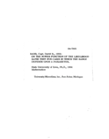 On the power function of the likelihood ratio test for cases in which the range depends upon a parameter