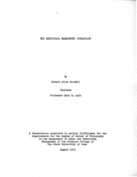 The industrial management curriculum