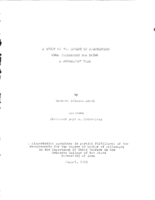 A study of the effect of frustration upon preference for doing a subsequent task