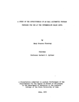 A study of the effectiveness of an oral arithmetic program prepared for use at the intermediate grade level