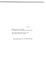 Flexibility in manpower utilization