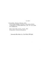 Data-processing service organizations: a review of their history and an analysis of their use