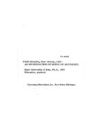 An investigation of speed of movement