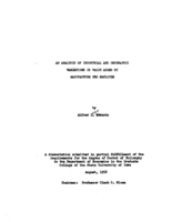 An analysis of industrial and geographic variations in value added by manufacture per employee