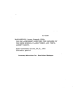 The relationship between the length of the high school class period and pupil achievement