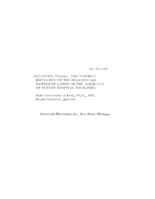 The possible influence of the health care desires of labor on the adequacy of future hospital facilities
