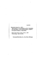 The effect of interpolated training on reversal and nonreversal shifts in grade school children