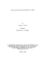 Ideal lattices and the structure of rings