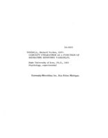 Concept utilization as a function of mediating response variables