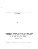 A history of newspapers in the Pacific Northwest, 1846-1896