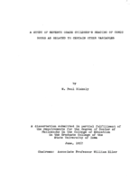 A study of seventh grade children's reading of comic books as related to certain other variables