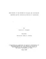 The status of the museum on college and university campuses having accredited schools of education