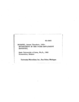 Investment in the farm implement industry