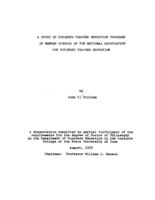 A study of business teacher education programs in member schools of the National Association for Business Teacher Education