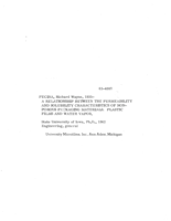 A relationship between the permeability and solubility characteristics of non-porous packaging materials: plastic films and water vapor