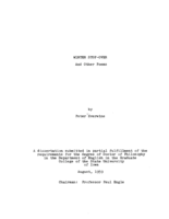 Winter stop-over and other poems
