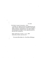 A study of the status of shorthand in the public secondary schools of Iowa, with special reference to dictation standards in first-year shorthand in selected schools