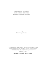 The development of economic policy in Mexico with special reference to economic doctrines