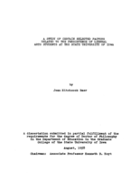 A study of certain selected factors related to the persistence of liberal arts students at the State University of Iowa