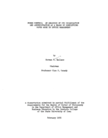 Forms control: an analysis of its organization and administration as a means of simplifying paper work in office management