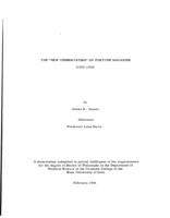 The "new conservativism" of Fortune magazine (1930-1952)