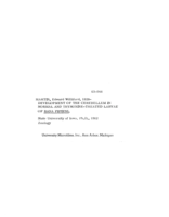 Development of the cerebellum in normal and thyroxine-treated larvae of Rana pipiens