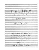 A pair of masks (1. Tragic, 2. Comic): for symphony orchestra [and] Trio for violin, viola and cello