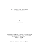 Use of intensive review as a procedure in teaching arithmetic