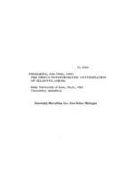 The direct potentiometric determination of selected anions