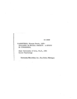 College as a social object: a study in consensus