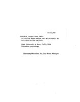 Attitude similarity and solidarity in college peer groups