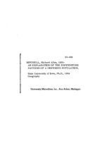 An explanation of the expenditure pattern of a dispersed population