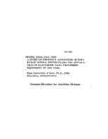 A study of property accounting in Iowa Public School districts and the application of electronic data processing equipment to the task