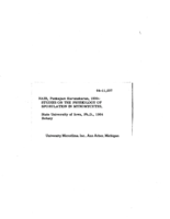 Studies on the physiology of sporulation in Myxomycetes