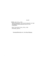The reliability and the stability of the Wechsler Intelligence Scale for Children