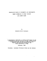 Personality traits of successful and unsuccessful women counselors in girls' private and agency camps