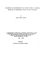Procedures for reconstructing the course of study in physical education for elementary schools in the Philippines