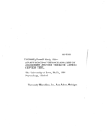 An approach-avoidance analysis of aggression and the thematic apperception test